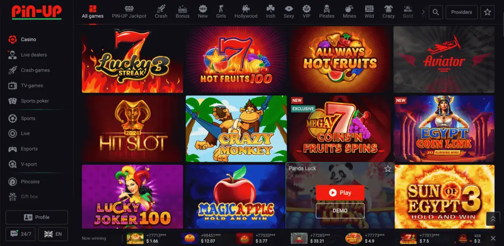 pin up casino online